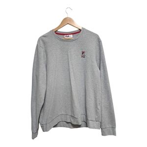 Fila Grey Pullover Crewneck Sweater, XL